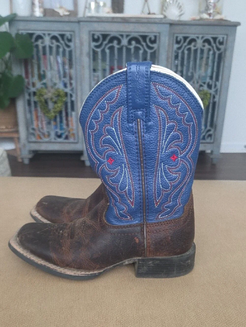 Ariat Little Boys' Quickdraw Western Boots - Broad Square Toe Sz 11